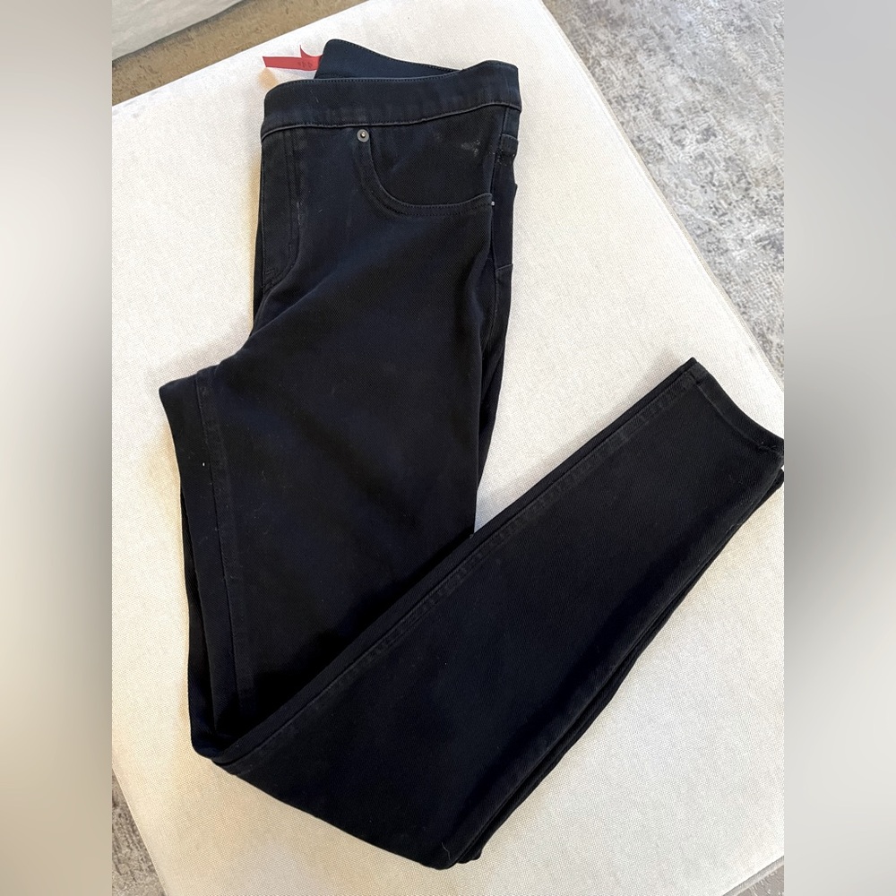Spanx stretchy pants (thick/warm). Size Large.  Black.